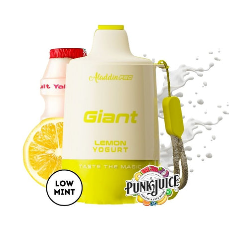 Aladdin Pro Giant 12,000 5% Disposable Pod - Lemon Yogurt
