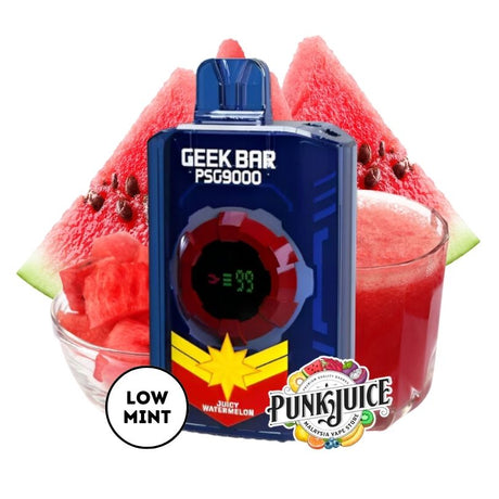 GEEK BAR PSG 9000 5% - Led Screen - Disposable Pod - Juicy Watermelon