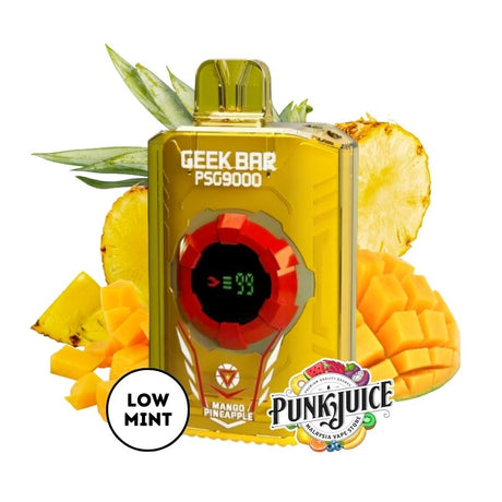 GEEK BAR PSG 9000 5% - Led Screen - Disposable Pod - Mango Pineapple