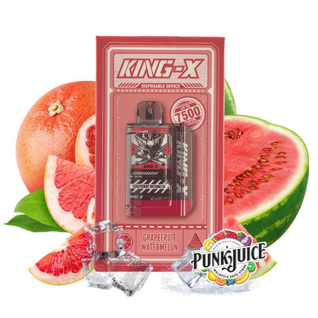 King X 7500 Disposable Pod by LOST VAPE - Grapefruit Watermelon