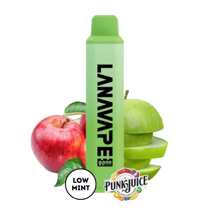 LANAVAPE PEN PLUS 9000 3% Disposable Pod - Apple