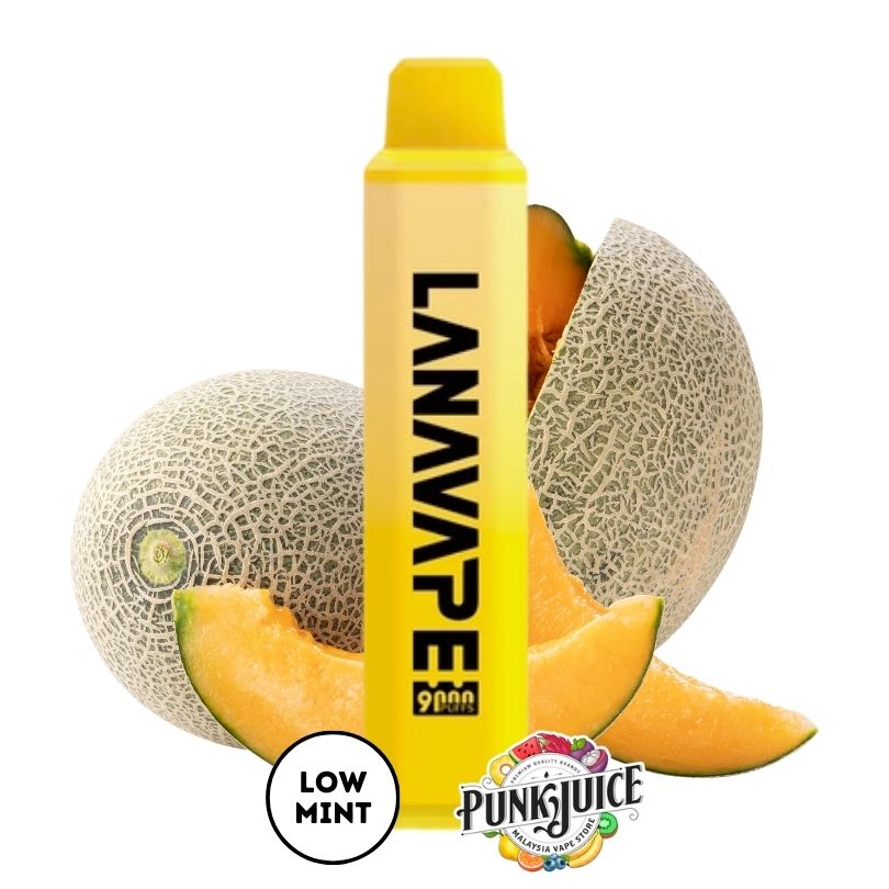LANAVAPE PEN PLUS 9000 3% Disposable Pod - Cantaloupe 