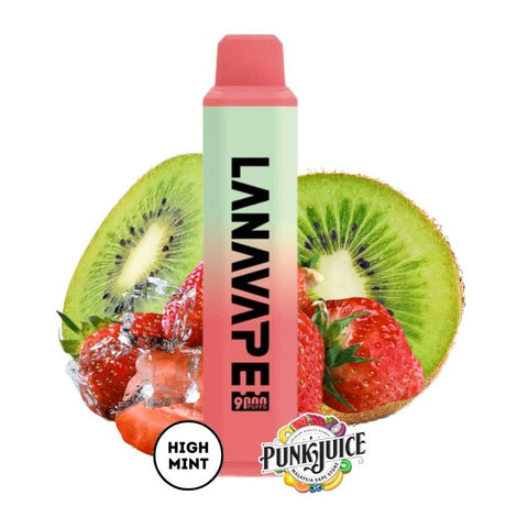 LANAVAPE PEN PLUS 9000 3% Disposable Pod - Frozen Strawberry Kiwi