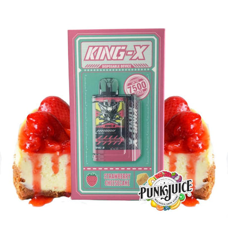 King X 7500 Disposable Pod by LOST VAPE - Strawberry Cheesecake