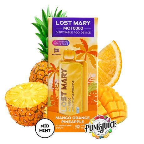 Lost Mary MO10000 (10K) 5% - Led Screen - Disposable Pod - Mango Orange Pineapple