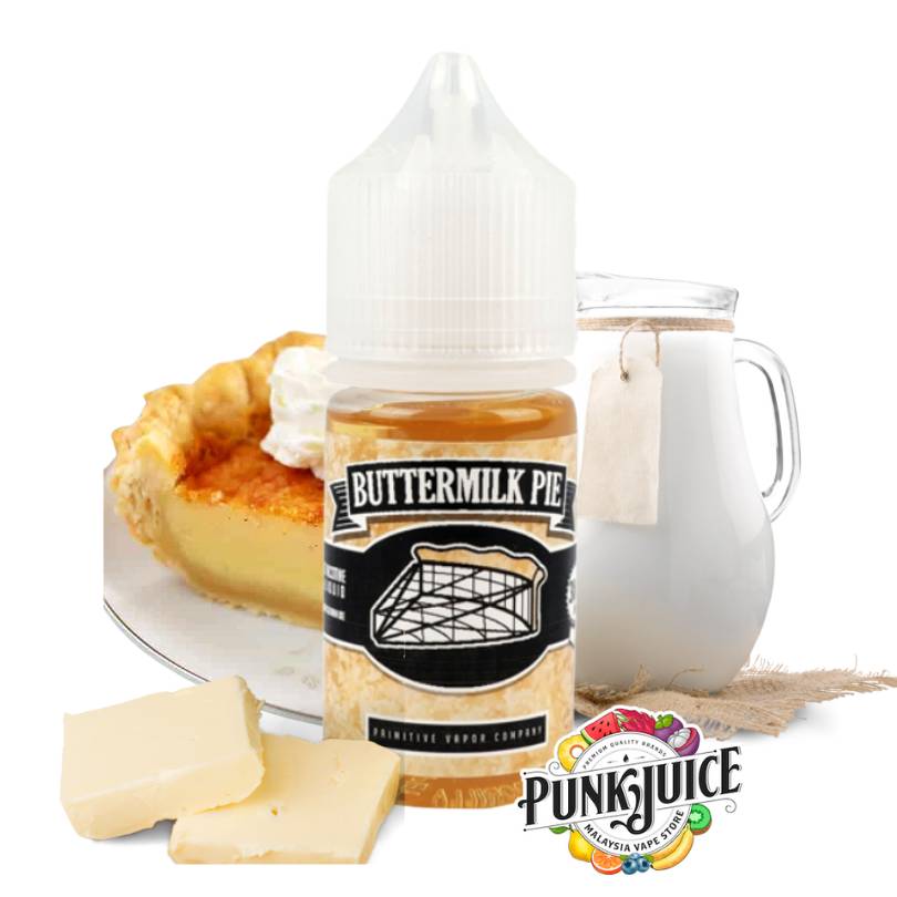 Primitive Vapor - Buttermilk Pie - Salt - 30ml