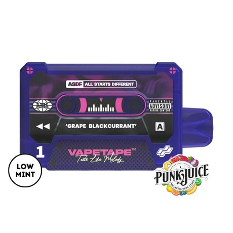 VapeTape 12,000 (12K) 5% Disposable Pod - Grape Blackcurrant
