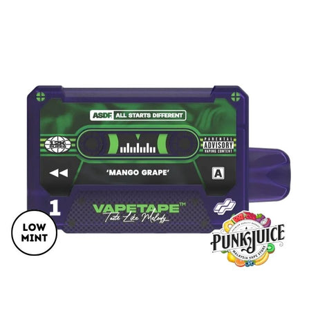 VapeTape 12,000 (12K) 5% Disposable Pod - Mango Grape
