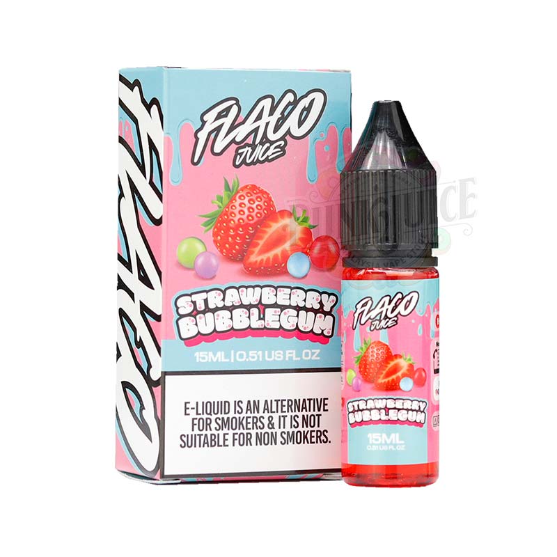 Flaco Salt - Strawberry Bubblegum 15ml box and bottle