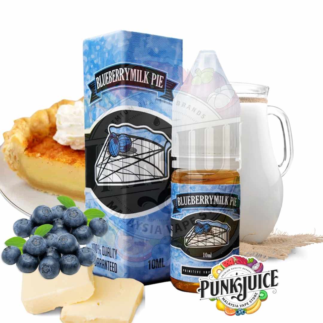 Primitive Vapor - Blueberry Milk Pie - Salt - 10ml