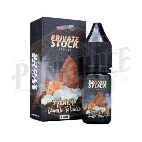 Private Stock Salt - Honey Vanilla Tobacco 10ml box and bottle