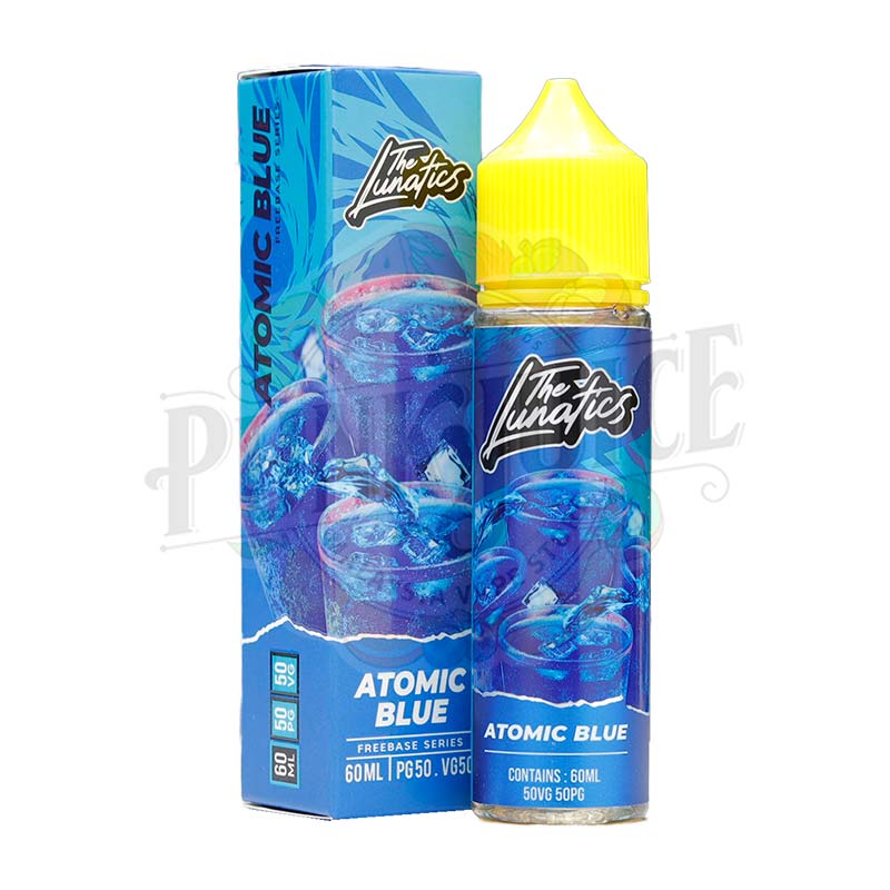 The Lunatics Atomic Blue 60ml box and bottle