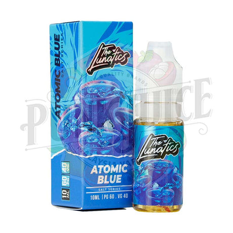 The Lunatics Salt Atomic Blue 10ml box and bottle